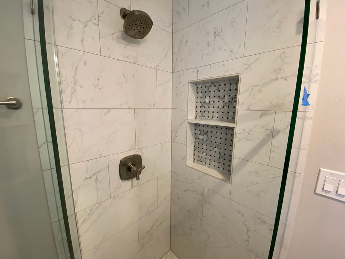 Marble Walk-In Shower